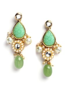 This jewelry set consists of a necklace and a pair of earrings Gold-plated necklace, has white and lime green kundan-studded and detail, and secured with a drawstring closure A pair of matching earrings, each secured with a post and back closure Size & Fit Necklace: 46.5 cm x 6.5 cm(Length x Width) Earring: 46.5 cm x 3 cm(Length x Width) Material & Care Material: Alloy Plated: Gold-Plated Stone type: Kundan Care Instructions Wipe your jewelry with a soft cloth after every use Always store your jewellery in a flat box to avoid accidental scratches Keep sprays and perfumes away from your jewelry Do not soak your jewellery in water Clean your jewelry using a soft brush, dipped in jewelry cleaning solution only Dispatch within 7 days Green Temple Jewelry Drop Earrings, Festive Green Kundan Necklace With Matching Earrings, Green Kundan Necklace With Matching Earrings For Festivals, Jewelry Cleaning, Jewelry Cleaning Solution, Stud Jewelry, Dress Jewelry, Gold Plated Necklace, Indian Jewellery