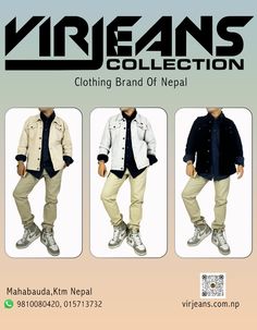 1. Stretchable Solid Cotton Jacket For Men
2. Fabric Material: 100% Cotton, Model: VJC851,Perfect For: Casual Wear
3.Has a Spread Collor,4 Pocket Button Closure Long Sleeves
4. Available Sizes: L, XL and XXL, Wash Care: Hand/Machine Wash Half Pant, Jeans Pant, Jacket For Men, Boot Cut Denim, Jacket Pattern, Cotton Jacket, Clothes Collection, Chinos Pants, Online Clothing