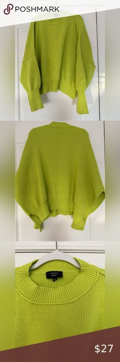 NWOT - VICI - Eloise knit oversized pullover sweater - Lime - Size Small