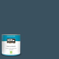 a can of behr paint on a white background