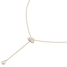 The chicest lariat you can add to your daily-wear jewelry wardrobe. This Y-shaped necklace features a barely-there chain with an adjustable clasp. The Y-tail drops from a trio of diamonds and ends with a pear-cut diamond tip. Count on this piece to bring instant elegance to casual looks. Elegant Lariat Drop Necklace With Single Strand, Elegant Single Strand Lariat Drop Necklace, Elegant Y-shape Lariat Necklace With Clavicle Chain, Elegant Long Drop Single Strand Lariat Necklace, Luxury Delicate Chain Lariat Necklace, Elegant Y-shape Lariat Necklace With Adjustable Chain, Timeless Teardrop Pendant Drop Necklace, Delicate Long Drop Lariat Necklace For Formal Occasions, Elegant Y-shape Necklace With Adjustable Chain