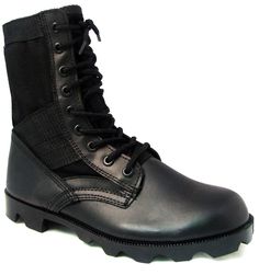 PRICES MAY VARY. Sand Suede Leather & Nylon Upper Rubber " Panama" Sole Slip Resistant Men's G. I style jungle military boots, Black leather & nylon upper and Sand Suede Leather & Nylon Upper,vent holes in arch, lace up, removable cushion insole, Panama outsole. Jungle Boots, Combat Boots Men, Ankle Snow Boots, Mens Ankle Boots, Black Combat Boots, Tactical Boots, Military Boots, Black Sand, Desert Boots