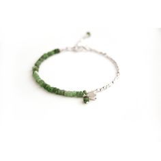 This bracelet is made from emerald and sterling silver beads.  Finished with a sterling silver lobster clasp and an extender chain, enabling this bracelet to be worn between approximately 17cm/6.69inches and 19cm/7.48inches. I you need a custom size, pls leave me a note. ► GIFT WRAPPING: JuvelartoMano jewellery comes beautifully presented in a gift pouch for free. But if you would like to add that extra special touch to your gift, then our white gift box with a gold JM logo, may be just the finishing touch you need. You can purchase here: https://www.etsy.com/shop/JuvelartoMano?ref=shop-header-name&listing_id=968248606&section_id=42568132 ► TAKING CARE OF YOUR JEWELLERY:  We recommend that you keep jewellery away from water. Remove your jewellery before showering or swimming in a pool or t Jm Logo, Silver Flower Bracelet, Bracelet Emerald, Emerald Bead, Gift Pouch, White Gift Boxes, Flower Bracelet, Handmade Bracelet, Keep Jewelry