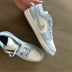 Light Blue Jordan’s. Size Woman 11.5. Excellent Condition!!!!! Literally Worn Once. Ice Blue. Shoes Light Blue, Cute Jordans, Air Jordan 1s, Blue Jordans, Blue Air, Jordan 1s, Cute Nike Shoes, Cute Nikes, Ice Blue