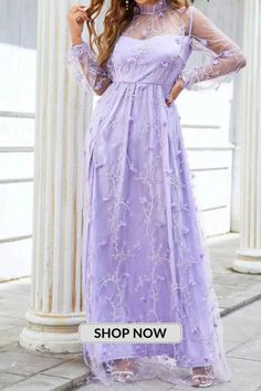 Women's Sexy Purple Mesh Three-dimensional Flower Slim Party Wedding Guest Dress Spring Banquet Gown With Sweetheart Neckline, V-neck Wedding Gown For Party Season, Glamorous Lace Summer Evening Dress, Spring Banquet Bridesmaid Dress With Sweetheart Neckline, Tulle Mother Of The Bride Dress With Sweetheart Neckline, Glamorous Lace Evening Dress For Spring, Mother Of The Bride Tulle Dress With Sweetheart Neckline, Long Sleeve Dresses For Wedding Guests In Prom Season, Spring Floor-length Bridesmaid Dress For Banquet