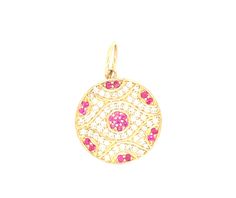 Ruby and diamond evil eye Spiritual Ruby Jewelry In Yellow Gold, Luxury Pink Round Pendant Jewelry, Pink Spiritual Jewelry With Evil Eye, Symbol For Protection, Luxury Ruby Heart Pendant Jewelry, Spiritual Ruby Pendant Jewelry, Beautiful Symbols, Diamond Evil Eye, Jewelry Aesthetic