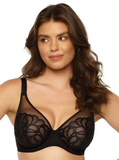 This bra is a knockout! Delicate yet supportive this unlined bra has wow factor all over it from its elegant embroidered cup design to it's perfect clean neckline for everyday wear. Another instant classic from Felina! ***Our sizing is specific to our brand, please refer to our Bra Measurement Guide before purchasing. Bra Size Calculator, Bra Measurements, Minimiser Bra, Lace Bandeau, Unlined Bra, Racerback Bra, Light Design, Full Figured, Cup Design