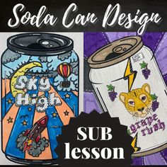 an image of soda can designs for sub lesson