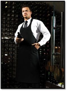 Waitstaff Uniform, Bartender Outfit, Wine Apron, Employee Uniform, Wine Cave, Coffee Shop Photography