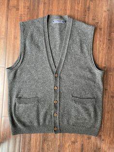 Nice used condition- no rips, tears or holes Gray, button front 109% pure new wool Please see photos for measurements Thank you for looking! Men’s Woolovers Large Gray V-Neck Button Front 100% Wool Sweater Vest Large. Condition is "Pre-owned". Shipped with USPS First Class. Button Up Sweater Vest Outfit Men, Classic Button-up Vest For Fall, Classic Fall Vest With Buttons, Casual Sweater Vest With Buttons, Casual Fall Vest With Button Closure, Casual Vest With Button Closure For Fall, Casual Button Closure Vest For Fall, Classic Winter Vest With Snap Buttons, Classic Sweater Vest With Button Closure For Work