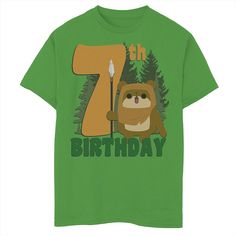 Dallas Stars The birthday kiddo will love having friends and family dressed up to celebrate their birthday with this boys' graphic tee. Crewneck Short sleevesFABRIC & CARE Cotton Machine wash Imported The birthday kiddo will love having friends and family dressed up to celebrate their birthday with this boys' graphic tee. Star Wars The birthday kiddo will love having friends and family dressed up to celebrate their birthday with this boys' graphic tee. Size: Small. Color: Med Green. Gender: Star Wars Ewok, Birthday Graphic, Star Wars Graphic Tees, Having Friends, Boys Graphic Tee, Dallas Stars, How To Show Love, 7th Birthday, Boys Top