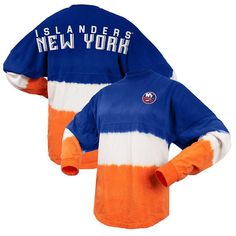 The Women's Fanatics Branded Royal/Orange New York Islanders Ombre Long Sleeve T-Shirt is the perfect way to show your support for the New York Islanders. With its low-puff screen-print graphics and crew-neck collar, this shirt is both stylish and comfortable. The dropped shoulders, ribbed collar, and sleeve cuffs add a touch of sophistication, while the rounded hem ensures a flattering fit. Made from soft cotton, this shirt is perfect for any occasion, whether you're cheering on the Islanders a Low Puff, New York Islanders, Neck Collar, Screen Print, Womens Clothing Tops, Long Sleeve T Shirt, Long Sleeve Tshirt, Tops & Tees, Crew Neck