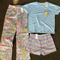 Girls Justice 3 Piece Sleep Set Nwt Size 10. Pants Are A Silky Material. Smoke Free, Pet Free Home. 2 Sets Available Multicolor Casual Sets For Sleepover, Cute Stretch Sets For Sleepovers, Multicolor Stretch Cotton Sleepwear, Stretch Multicolor Cotton Sleepwear, Cotton Stretch Sleepover Sets, Stretch Cotton Sleepover Sets, Stretch Multicolor Sleepwear For Sleepover, Playful Multicolor Pajama Shorts For Sleepover, Matching Pajamas Friends