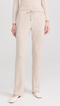 perfectwhitetee Sweater Rib Straight Leg Pants | Shopbop Fitted Ribbed Athleisure Pants, Fitted Ribbed Pants For Athleisure, Sporty Stretch Ribbed Pants, Fitted Sweatpants With Ribbed Waistband And Straight Leg, Versatile Fitted Ribbed Bottoms, Sporty Ribbed Elastane Bottoms, Sporty Solid Ribbed Pants, Elastane Sweatpants With Elastic Waistband For Loungewear, Elastane Tapered Leg Loungewear Bottoms