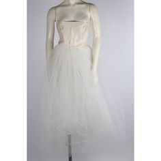 Allison Parris White Ivory Silk Strapless Tulle Overlay Midi Dress Size 4 Dress Is Pre-Owned, Good Condition There Are Spots With Tears On Tulle Fabric On The Back Side. Ivory White Color Strapless Tulle Overlay Fabric Content: 100% Silk Made In Usa Brand: Allison Parris Size: 4 Material: Silk Measurements In Inches: Bust Across: 16 Waist Across: 12 Total Length: 42 Ivory White Color, Ivory Silk, Tulle Fabric, Ivory White, White Color, Made In Usa, Size 4, Midi Dress, Silk