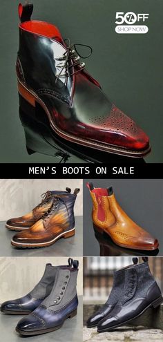 FREE SHIPPING on orders US$69 /   / Buy 3 Get Extra 8% OFF Code: CORACHIC8   / Buy 2 Get Extra 5% OFF Code: SAVE5 Mens Boots For Sale, Gift For Yourself, Mens Boots Fashion, Oxford Shoes Men, Mens Leather Boots, I'm With The Band, Leather Lace Up Boots, New Year Gift, Golf Fashion