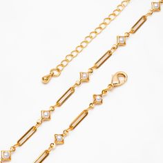 Material: 18K real gold plated brass, faux pearl, color not easily tarnish, lead nickel free Size: chain 5mm wide approx. bracelet 15cm=6 inches, then plus 5cm extender chain. You can adjust the bracelet length to be 6-8 inches. anklet 20cm=8 inches, then plus 5cm extender chain. You can adjust the anklet length to be 8-10 inches. necklace 42cm=16.5 inches, then plus 5cm extender chain. You can adjust the necklace length to be 16-18 inches. Quantity: 1 piece   ❤ More ready to wear jewelry here: Dainty Gold Anklets With Pearl Chain, Gold Metal Dainty Choker, Elegant Gold Chain Anklet, Gold-tone Gold-plated Bracelet With Extender, Gold Metal Choker With Pearl Chain, Elegant Gold Metal Anklet, Elegant Gold-plated Chain Bracelet With Extender, Gold Metal Chain Anklets, Gold 14k Gold-filled Jewelry With Extender