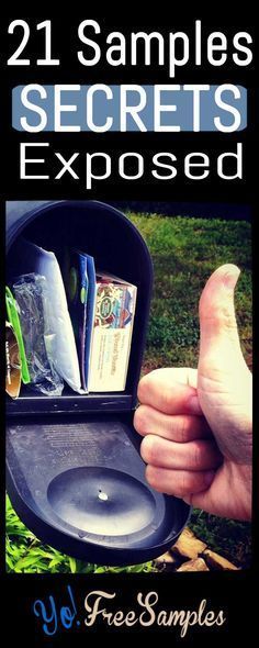 a hand is holding up a mailbox with several items in it and giving the thumbs up