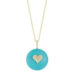 Dazzling cubic zirconia accents make this simulated turquoise heart pendant a standout accessory. Click on this JEWELRY & WATCHES GUIDE to learn about fit, styles, materials and more! Dazzling cubic zirconia accents make this simulated turquoise heart pendant a standout accessory. Click on this JEWELRY & WATCHES GUIDE to learn about fit, styles, materials and more! FEATURES Dimensions: 0.75"W"L x 0.75"W Chain length: 15 in. + 2-in. extender Chain type: cable Clasp: spring-ring Nickel free Metal: Elegant Turquoise Necklace With Heart Charm, Turquoise Diamond Pendant Necklace, Elegant Heart-shaped Turquoise Necklace, Turquoise Heart Pendant Necklace For Anniversary, Elegant Turquoise Heart Cut Jewelry, Turquoise Round Pendant Necklace For Anniversary, Turquoise Heart Necklace, Turquoise Heart, Spring Rings