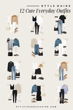 Good Casual Outfits, Simple Fall Outfits Casual Minimal Chic, Simple Woman Outfits, Outfit Ideas Capsule Wardrobe, Basic Woman Outfit, Easy Minimalist Outfits, Daily Use Outfit For Women, Basic Outfit Women, Cute And Casual Summer Outfits