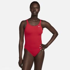 The Nike Fastback Swimsuit is perfect for all water activities, with wide straps designed for a secure fit, standard bottom coverage and flat seams that help reduce chafing. Swimming Swimsuit, Nike Swim, 1 Piece Swimsuit, Water Activities, One Piece For Women, Wide Straps, Active Wear For Women, Womens Swim, One Piece Swimsuit