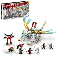 the lego ninja set is in its box and ready to be played by someone else