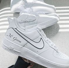 Groom sneakers for wedding, bachelorette party  Brand new with box Groom Sneakers Wedding, Black White Bachelorette, Bachelorette Shoes, Wedding Trainers, White Air Force Ones, Sneakers Air Force, White Bachelorette, Couple Sneakers, Air Force 1 Sneakers