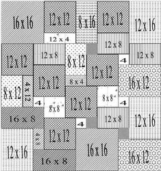 the pattern is very large and has many different numbers on it, including one for each number