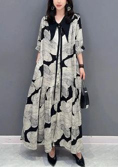 Elegant Literary Vintage Loose Splicing Maxi Dress Spring Casual Maxi Dress With Splicing, Casual Summer Maxi Dress With Splicing, Casual Gray Patchwork Dress, Chiffon Dress Summer, Long Chiffon Dress, Chiffon Summer Dress, Grey Shirt Dress, Chiffon Dress Long, Trendy Girl