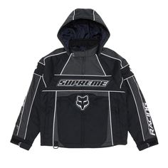 Moto Style Hooded Outerwear For Streetwear, Sporty Biker Jacket For Winter Events, Winter Sporty Biker Jacket For Biker Events, Sporty Long Sleeve Biker Jacket For Motorcycling, Sporty Biker Jacket For Motorcycling In Fall, Black Hooded Techwear Biker Jacket, Moto Style Long Sleeve Outerwear For Streetwear, Black Techwear Outerwear With Reflective Details, Winter Biker Jacket For Streetwear