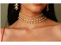 Elegant double layer Kundan pearl choker set with earrings. This gold pearl choker combines traditional charm with modern style. Perfect as a choker set pearl accessory for special occasions. Stunning beaded pearl choker design, ideal for a statement look. Elevate your ensemble with this exquisite double pearl choker necklace set. *SHOP LINK - https://www.etsy.com/shop/ColourstoneWorld?ref=profile_header * These are available and ready to dispatch immediately. Happy shopping. Afghani Jewelry - h Gold Pearl Chain Choker For Party, Elegant Pearl Necklace With Tilla, Festival Pearl Drop Necklace For Party, Celebration Pearl Necklace For Diwali, Festive Tilla Pearl Necklace, Diwali Celebration Pearl Necklace, Party And Festival Pearl Drop Necklace, Kundan Necklace With Pearl Chain For Celebration, Elegant Kundan Choker Necklace For Festivals