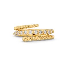 This eye-catching Beaded Diamond Wrap Ring features a beautiful wrap around design, accented round brilliant cut diamonds totaling 0.31 carats. Diamond Wrap Ring, Diamonds Direct, Wrap Ring, Fine Jewelry Designers, Mens Jewelry Bracelet, Wrap Rings, Diamond Pendant Necklace, Diamond Bracelets, Pendant Bracelet