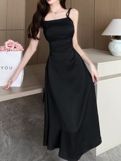 Welcome To Kukombo Store! Size Chart S: Bust 84cm, Waist 64cm, Hip 86cm, Length 110cm M: Bust 88cm, Waist 68cm, Hip 90cm, Length 111cm L: Bust 92cm, Waist 72cm, Hip 94cm, Length 112cm Unit(inch） Length Hip Waistline Bust S 43.31 33.86 25.20 33.07 M 43.70 35.43 26.77 34.65 L 44.09 37.01 28.35 36.22 NOTE: 1. There is 2-3 cm different according to manual measurement. 2. Please check the size chart carefully before order the item. 3. Please note that slight color difference should be acceptable due Party Dresses Women, Dresses Women, Slim Dresses, Fashion Vintage, Party Dresses For Women, Spaghetti Strap Dresses, Women's Summer Fashion, Stylish Dresses, Party Dresses