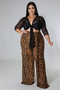 Zofi Babe Pants – GitiOnline Palazzo Pants Plus Size, Bodysuit And Skirt, Animal Print Pants, Mesh Pants, Chic And Curvy, Leopard Print Pants, Printed Wide Leg Pants, Slim Fit Pants, Wide Legs