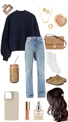 #outfitinspo #falloutfit #casualfalloutfit #chilly #casualoutfit #autumnalvibes #fallvibes #fall #autumn #cozyoutfit #cozy Cold Outfits, Trendy Outfits For Teens, Easy Trendy Outfits, School Fits, Cute Fall Outfits, Cute Everyday Outfits, Cute Simple Outfits, Really Cute Outfits, Outfit Inspo Fall