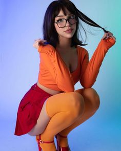 Velma Costume, Velma Cosplay, Daphne And Velma, Hot Costume, Velma Dinkley, Cosplay Cute, One Piece Cosplay, Cosplay Characters, Cute Cosplay