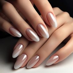 These nails offer a delicate blend of elegance and simplicity, perfect for those who appreciate subtle beauty. The design features a soft, neutral shade that pairs effortlessly with any outfit, making it an ideal choice for both everyday wear and special occasions. The glossy finish adds a touch of sophistication, enhancing the natural beauty of the color. Different Color Neutral Nails, Suttle Nails Design, Simple Nail Designs Silver, Neutral Nails For Indian Wedding, Nails Design Unique Different, Bride Nails Glitter, Neutral Colors Nails, Subtle Nails Designs, Sophisticated Nails Classy