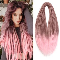 PRICES MAY VARY. MATERIAL: WIGNEE double ended dreadlock extensions are made of imported soft synthetic hair, so soft to touch, not itch and no odor. COLOR&LENGTH:Pink hair extensions. #T30/Pink, 24 inches(fold), 48 inches(unfold). PACK: 10 Strands double ended dreadlock extensions with gifts. 1 DE=2 SE, usually 5-7 pack for a full head. PRODUCT FEATURES: Softness, not itch, no odor, easy to install, long lasting. SERVICE: Please feel free to contact us if you have any questions about this item, Pink Hair Extensions, Dreads Extensions, Dread Extensions, Hair Pack, Dreadlock Extensions, Volume Hair, Wig Accessories, Synthetic Hair, Pink Hair