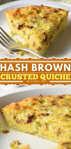 Hash Brown Crusted Quiche Recipe, easy breakfast ideas with eggs, easy meals Breakfast Keish, Hash Brown Crust Quiche, Potato Crusted Quiche, Quiche With Hashbrown Crust, Hashbrown Quiche, Recipe With Sausage, Gluten Free Quiche, Easy Quiche