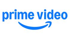 the amazon prime video logo is blue and has an amazon smile on it's side