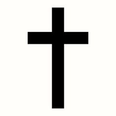 a black and white image of a cross