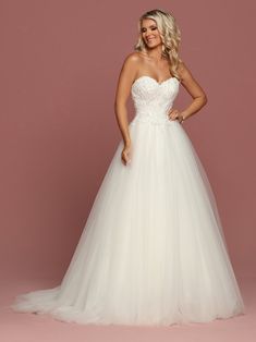 Davinci Bridal 50487 is a strapless sweetheart Tulle ballgown wedding dress. Featuring an Embellished lace bodice cascading into the lush tulle skirt. Corset Lace up back.  Available for 1-2 Week Delivery!!!  Available Sizes: 2,4,6,8,10,12,14,16,18,20  Available Colors: Ivory Ballgown Wedding Dress Strapless, Tulle Wedding Dress Ballgown, Skirt Corset, Wedding Dress Strapless, Tulle Ballgown, Ballgown Wedding Dress, Ballgown Wedding, Wedding Dresses Cinderella, Pnina Tornai