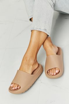 NOOK JOI In My Comfort Zone Slides in Beige 
https://mygoodyshop.com/products/nook-joi-in-my-comfort-zone-slides-in-beige  
MyGoodyShop.com
https://mygoodyshop.com 
This slide features a durable rubber sole that provides excellent grip and traction on any surface, ensuring that you stay steady on your feet no matter where you go. Type: Slippers Pattern type: Solid Style: Casual Toe: Open toe Heel height: Flats H... #Bestseller #mygoodyshop #luxury #fashion #shopnow #looksforless #shopthelook ... Slippers Pattern, Slides Women, Color Sand, Casual Slippers, Sand Beige, Kids Swimwear, Comfort Zone, Comfortable Fashion, Shoe Collection