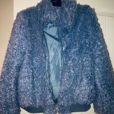 Brand New Purchased At The Dollz Kill Store Soft And Plushy Nwot Trendy Blue Outerwear For Parties, Trendy Blue Party Outerwear, Color Blue, Jackets & Coats, Jackets For Women, Blue Color, Brand New, Women Shopping, Blue