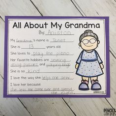 an all about my grandma poem for kids