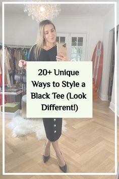 Discover simple and cute black t-shirt outfit ideas that are both aesthetic and effortlessly stylish, perfect for any occasion.