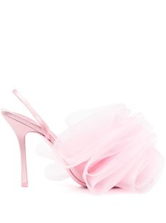 Alexander Wang Pom 105 Slingback Sandals - Farfetch Pink Slingback Pumps With Heel Strap For Gala, Pink Slingback Pumps For Gala With Heel Strap, Designer Pink High Heel Slingback Pumps, Pink Slingback Pumps With Sculpted Heel For Evening, Pink Leather Slingback Pumps For Party, Pink Slingback Pumps With Wrapped Heel For Party, Feminine Pink Slingback Pumps With Sculpted Heel, Pink Party Slingback Pumps With Wrapped Heel, Luxury Pink Ankle Strap Slingback Pumps