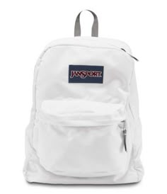 Superbreak White Nike Backpacks, Preppy Backpacks For School Jansport, White Jansport Backpack, Back To School Things, Jansport Backpacks, Mochila Jansport, Middle School Supplies, Cute Backpacks For School, Jansport Superbreak Backpack