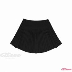 Qteee - High-Waisted Pleated Skirt with Attached Shorts for Enhanced Leg Coverage High Waisted Pleated Skirt, Knit Pencil Skirt, Knit Midi Skirt, Knitted Bodycon Dress, Half Skirt, A Line Mini Skirt, Denim Midi Skirt, Types Of Skirts, High Waisted Denim