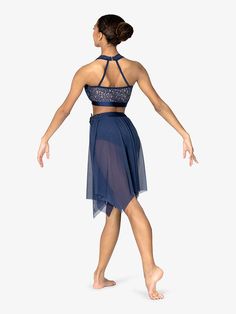 Womens 2-Piece Halter Lyrical Performance Set | Elisse DP1015 | DiscountDance.com Fitted Ballet Dress For Dance, Steal The Spotlight, Discount Dance, Dance Fashion, Dance Costume, Dance Costumes, Dance Wear, Next Level, The Collection